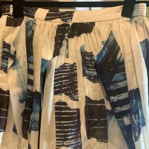 Flirty and feminine Tibi skirt, blue and white